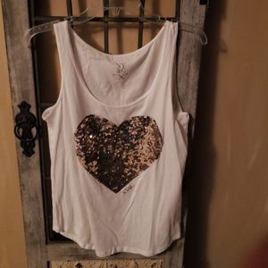 Heart sequin tshirt